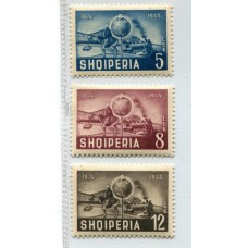 ALBANIA TRENES 1949 SERIE COMPLETA NUEVA CON GOMA